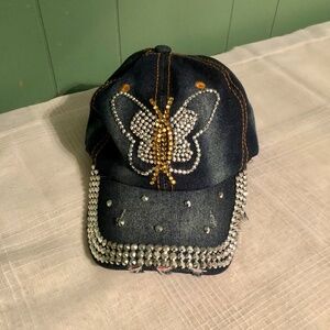 Bling Sequins Butterfly Baseball Cap Hat Women's Girls Breathable True Gear